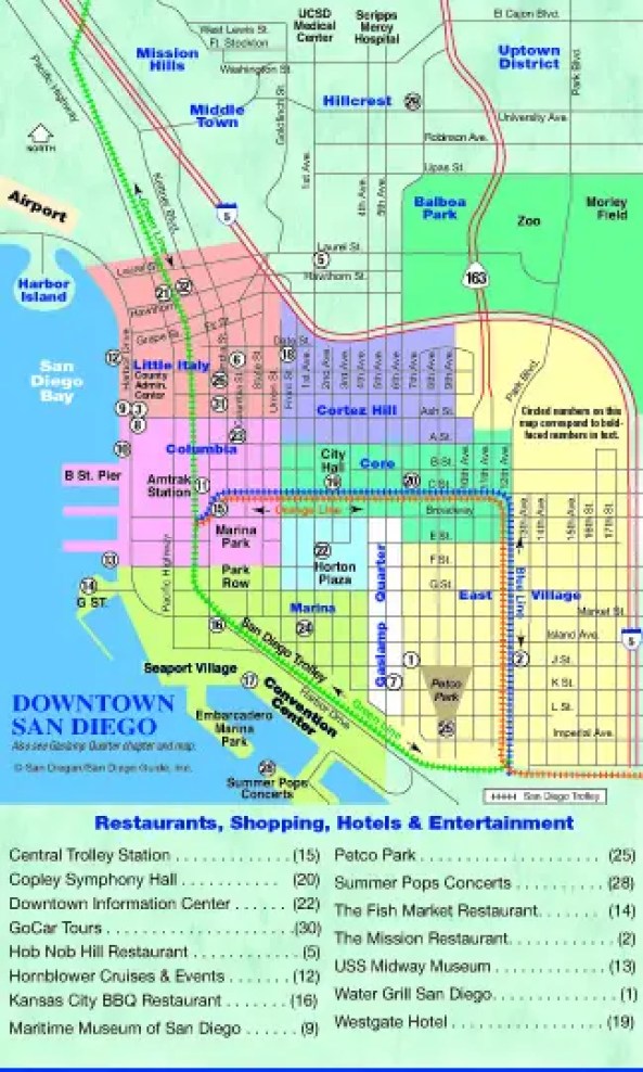 old town san diego restaurants map