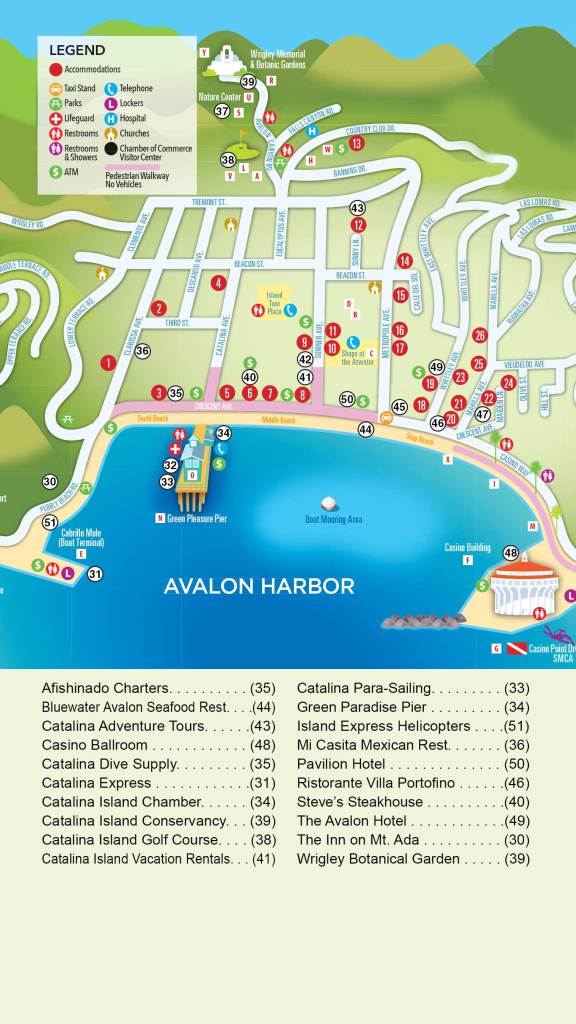 Map Of Avalon Catalina Catalina Island Is A Perfect Weekend Getaway - San Diegan